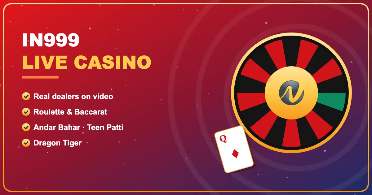 IN999 live casino roulette wheel